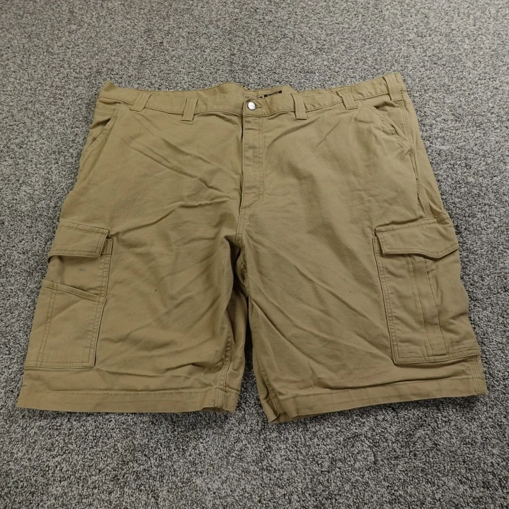 Carhartt‎ Shorts Mens 50 Brown Tan Rugged Flex Relaxed Canvas Cargo Work Stretch